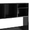 Flash Furniture Lotus Desktop Bookshelf Storage Organizer with Multiple Cubbies in Black NAN-17295-BK-GG - alternate 2